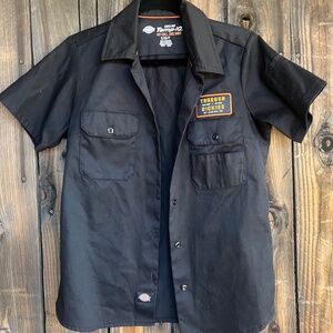 Dickies black button down shirt